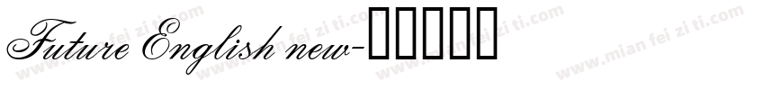 Future English new字体转换